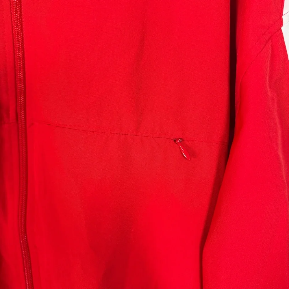 Vintage Nike Y2K Windbreaker‎ Jacket Red and White 2XL